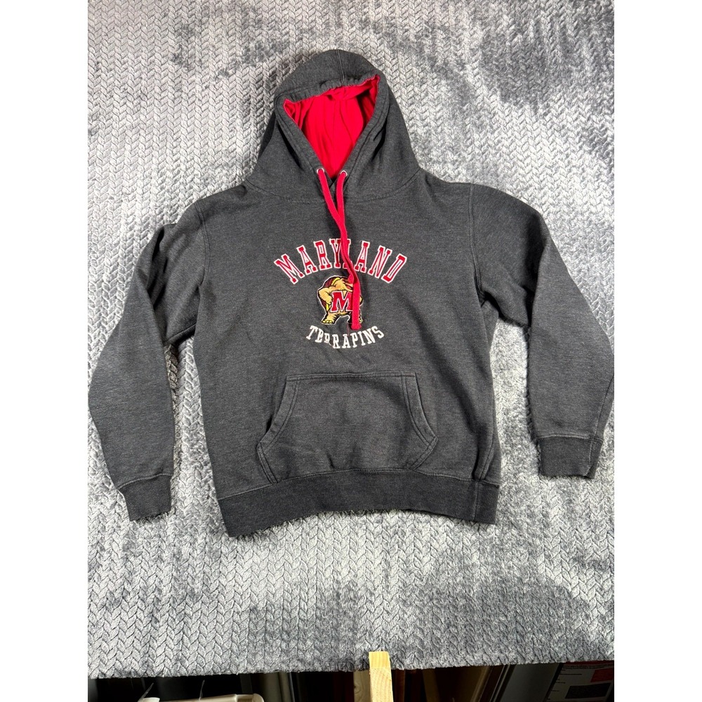 Stadium Athletics Hoodie Mens Medium Gray Maryland Terrapins Basketball NCAA
